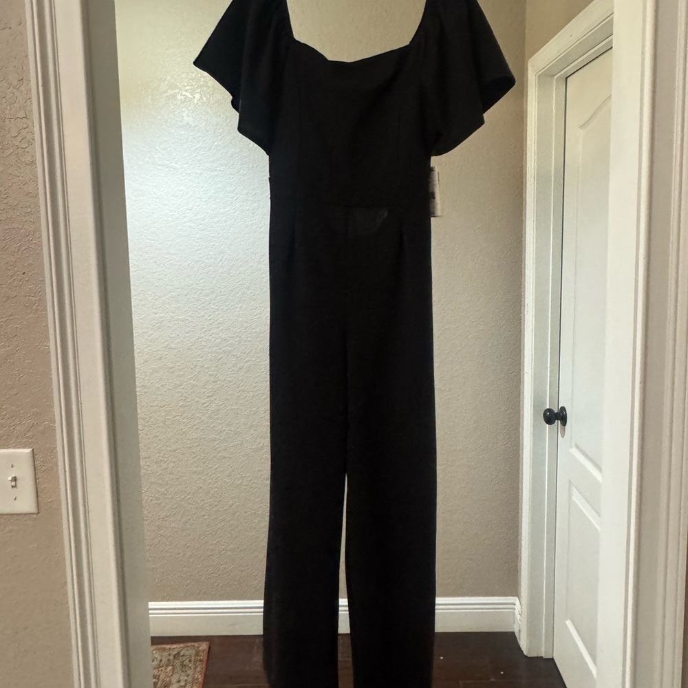 Girls Elegant Black Jumpsuit size 14 NWT